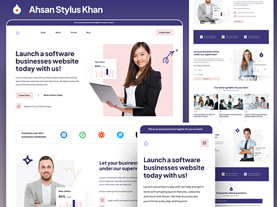 SaaS Website Home + Mobile Responsive UI Design app design app mockup branding design figma expert graphic design illustration logo mobile app design saas saas ui designer saas ux designer ui ui design userinterface vector web designer webmobileuidesigner website designer websites