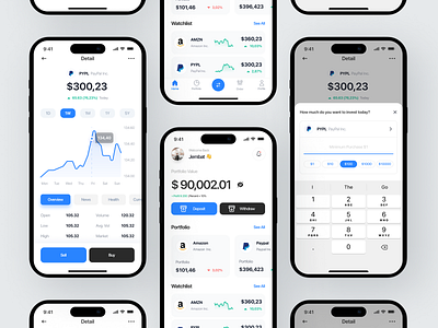 Stocking - Finance Mobile App app application bank banking banking app coin credit card design finance financial fintech app mobile app mobile app design money money transfer saving savings transactions ui ux