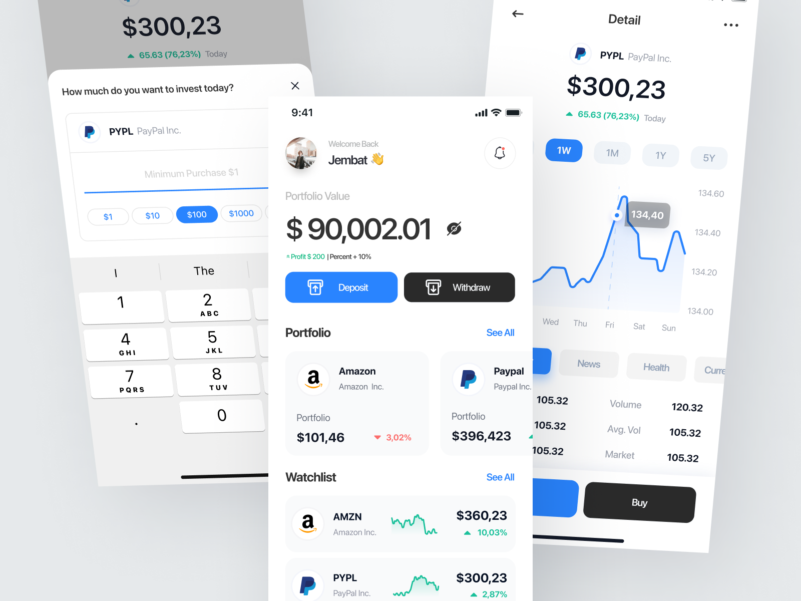 Stocking - Finance Mobile App by Habibi 🤖 for Kretya Studio on Dribbble