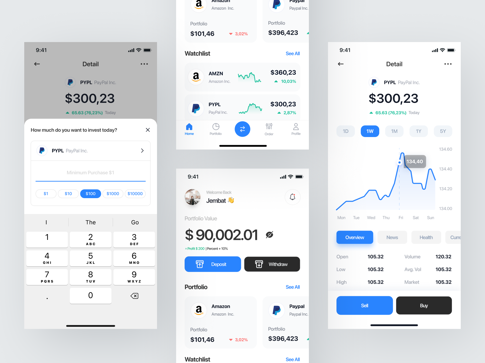 Stocking - Finance Mobile App by Habibi 🤖 for Kretya Studio on Dribbble