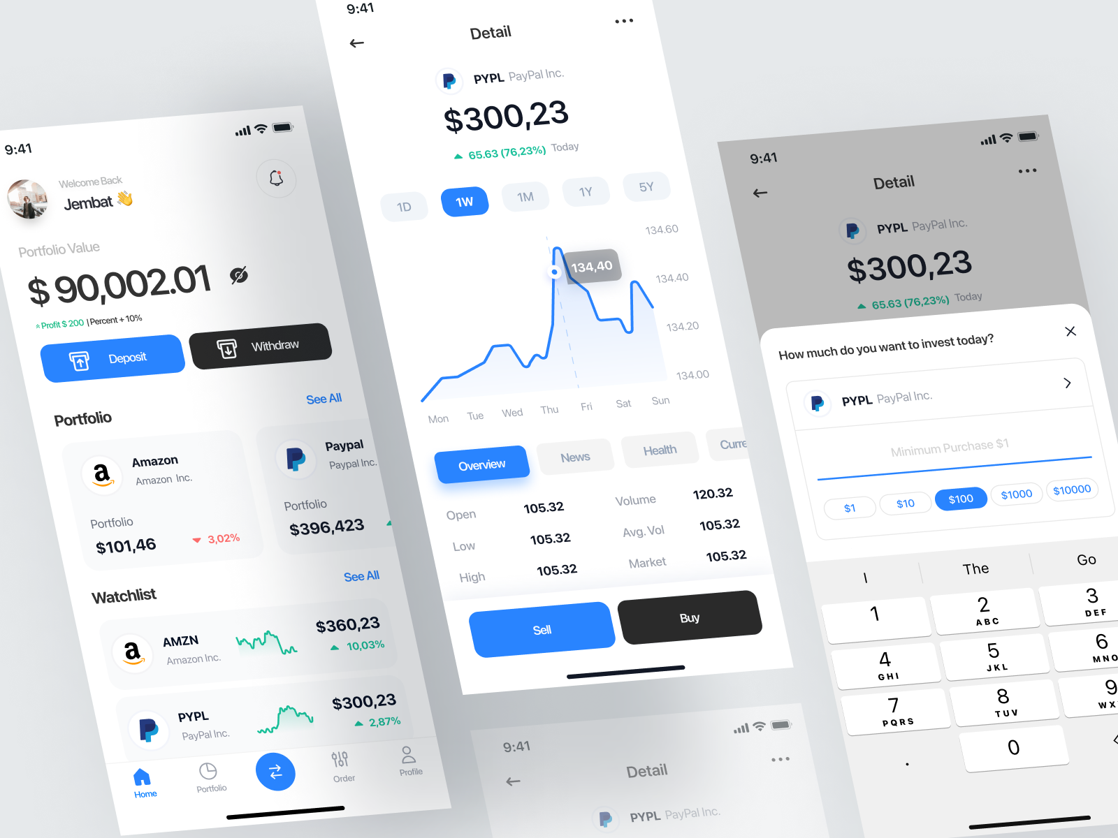 Stocking Finance Mobile App by Habibi 🤖 for Kretya Studio on Dribbble