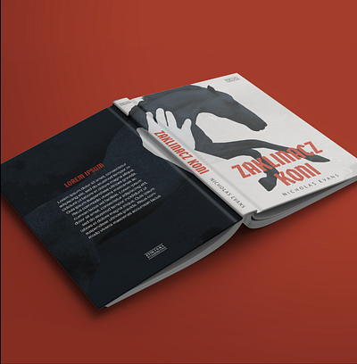 "Horse whisperer" cover book cover branding cover design flat graphic design illustration logo