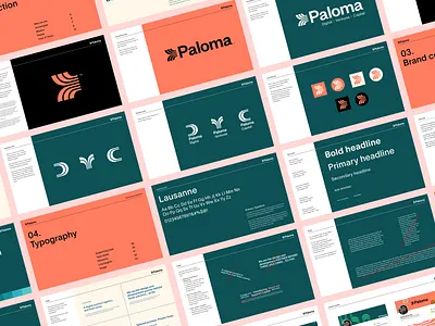 A sneak peek at the new Paloma brand book branding design graphic design logo typography