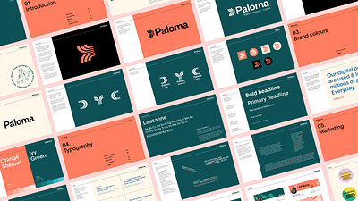 A sneak peek at the new Paloma brand book branding design graphic design logo typography