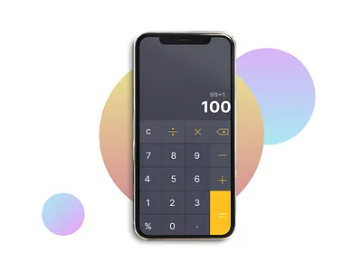Dailyui - 04 - Calculator 3d app dailyui design graphic design illustration mobile mobile app ui ux vector
