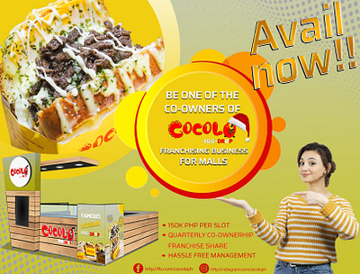 Franchising business food ads branding graphic design