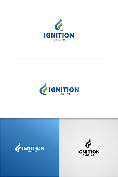Ignition Funding - Logo Design branding design graphic design illustration logo typography vector