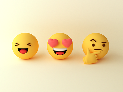 emoji art 3d design emoji art illustration mobile
