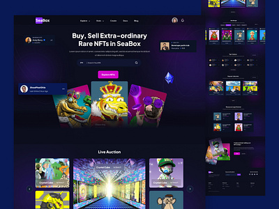 NFT - Landing Page Design adobe xd app app design in figma crypto crypto currency crypto currency website currency design landing page nft nft design nft landing page nft market nft marketplace nft website ui uidesign uiux ux website