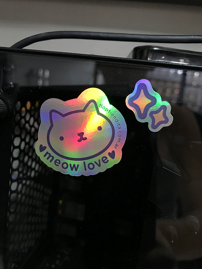 Stickers holographic illustration stickers