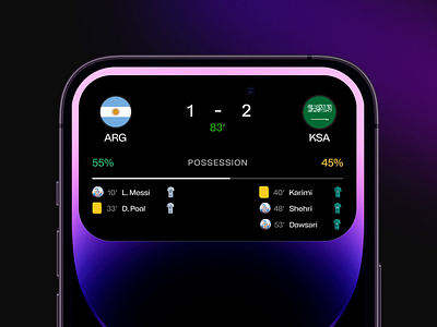 FIFA App Dynamic Island animation app design branding design system dynamic island esports fantasysports fifa world cup 2022 football world cup 2022 football world cup2022 interaction design ios14 mobile mobile app product design qatar qatar world cup 2022 soccer sports app visual design