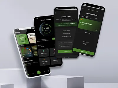 Carbon Offset Mobile App Design mobile app product design ui ui design ux