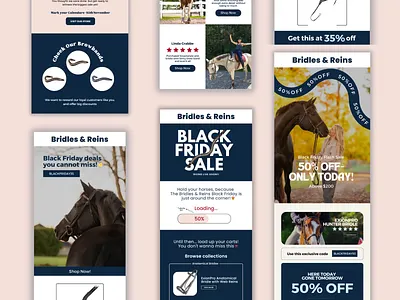 Black Friday Email Campaign black friday sale design email design email templates equestrian graphic design klaviyo mailchimp newsletter sale email design