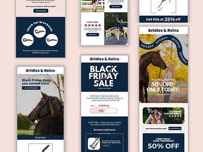 Black Friday Email Campaign black friday sale design email design email templates equestrian graphic design klaviyo mailchimp newsletter sale email design