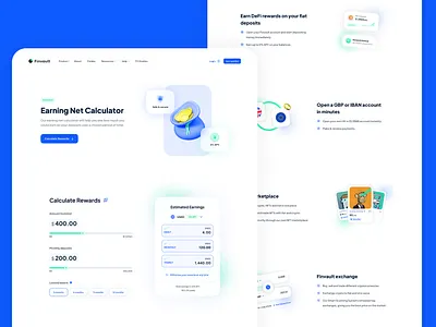 Earning Net Calculator design invest money ui