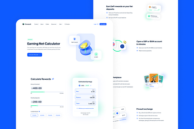 Earning Net Calculator design invest money ui