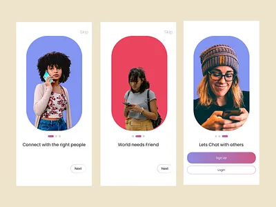 Splash screen app design ui