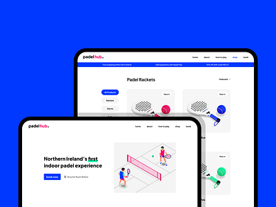 Padel Booking & E-Commerce Site booking padel ui ux