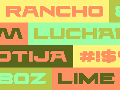 RANCHO Font branding design font fonts illustration lettering logo southwest texmex type typeface typography ui ux vector