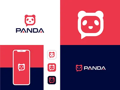Panda design logo