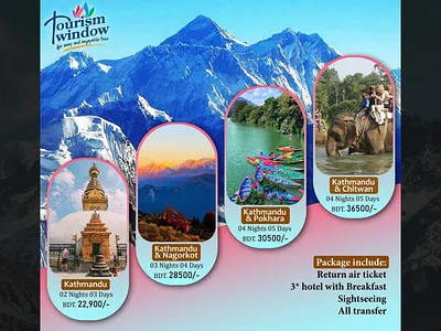 Tourism Package Design (Social Media Banner) digital marketing banner design graphic design social media banner design tourism banner design tourism package design