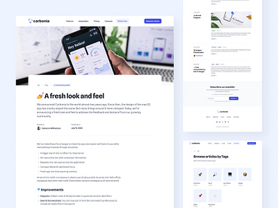 Product Updates Template article author blog blog post changelog product updates release notes template theme ui ui design ux ux design web design website whats new