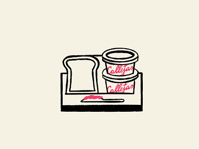 Nicadoodles bread callejas design illustration jalea jam jelly nica nicaragua retro sweet toast vintage