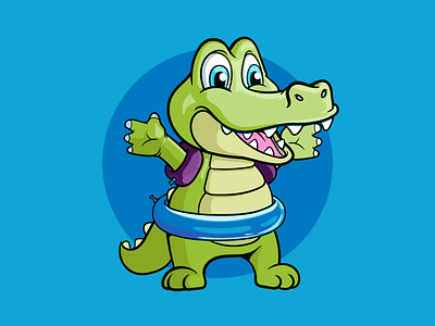 alligator amateur 2dillustration cartoon character characterdesign illustration mascot mascotlogo vector