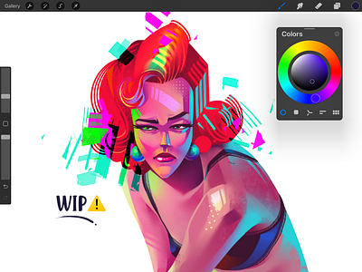 WIP character design editorial illustration freelance illustrator illustration illustrator procreate samji illustrator