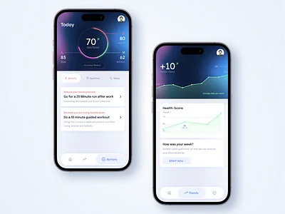 Health App app design health healthcare mobile ui ux