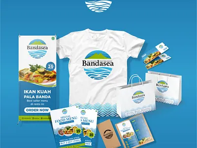 BandaSea brand identity branding culture fish food graphic design indonesia logo nature restaurant sea traditional