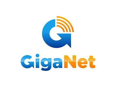 GigaNet branding connect design digital graphic design icon illustration internet logo massal modern monogram sports strong vector wifi