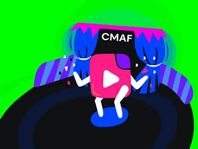 On stage childhood design illustration