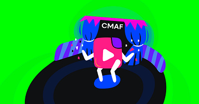 On stage childhood design illustration