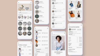 Comércio Local App - Marketplace UI Project app branding marketplace ui ui design ux