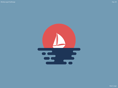 Day 23 - Logo Challenge boat boat logo branding concept art daily logo daily logo challenge design flat graphic graphic design icon illustration illustrator logo logo design sail boat vector