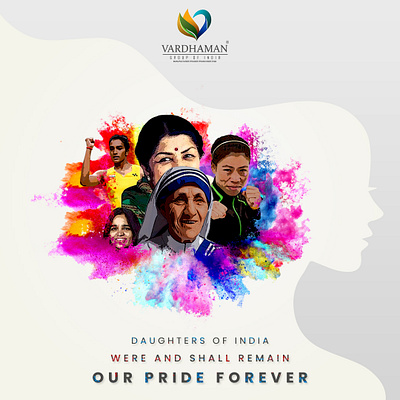 National Daughters Day creative design banner ad branding design graphic design illustration illustrator logo ux vector