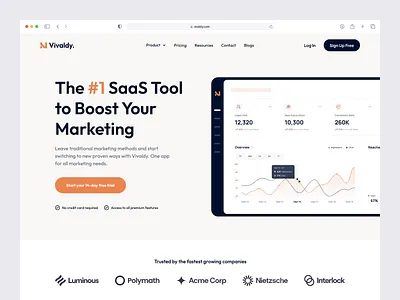 Marketing - Landing Page analytics animation branding business design design system dipa inhouse integration landing page marketing micro interaction platform saas sales software ui ux web web design website