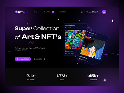 NFT Marketplace auction crypto digital artwork etherium market place minting nft nft market nft marketplace nft ui solana ui ux