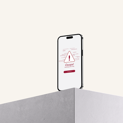 404 - Error Page UI 404 chart design error graphic design interface layout mobileapp mockup pagenotfound tryagain ui uiux uiuxdesign user userinterface