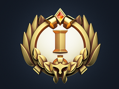 Tournament badge I 3d art badge blender blender 3d cup design first game illustration object tournament
