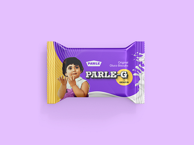 Parle G - Packaging Redesign biscuit design biscuit india biscuit mockup brand design branding branding biscuit branding milk graphic design illustration branding indian biscuit indian branding indian design milk biscuits packaging design packet mockup parle g pastel purple purple branding rebrand rebranding