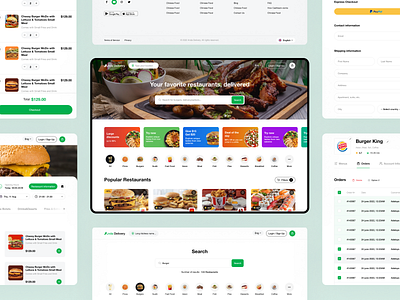 Anda Delivery – Food Delivery platform crm dashboard delivery food delivery graphic design interface mobile responsive ui user experience user interface web app web design