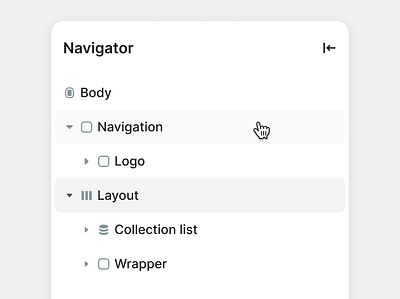Navigator — WW#03 app dashboard design icons list nocode ui ux