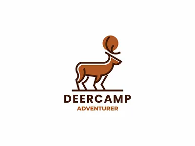 Deer Logo brand branding design graphic design illustration logo motion graphics ui ux vector