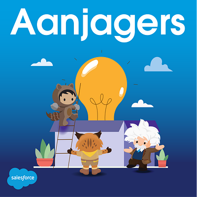 Aanjagers design graphic design illustration logo podcast salesforce ui
