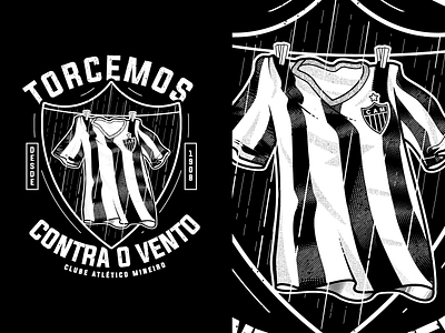 Atlético-MG | Galo Doido apparel design football galo graphic design soccer t shirt tee vector