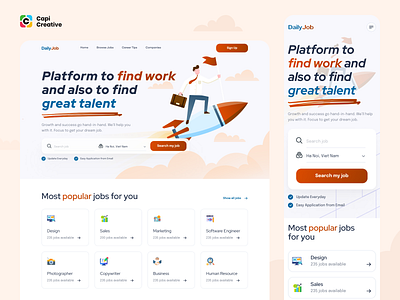 Job Finder UI design concept app app design hire hiring platform job platform job seeker mobile app mobile desgin ui web design webstie design