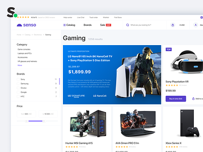 eCommerce catalog cart category clean e commerce e shop ecommerce filters games marketplace modern product search shop store