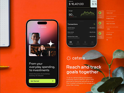 Cetera Finance – Banking Mobile App bank app banking finance finances fintech investment mobile app money app personal finance ui ux